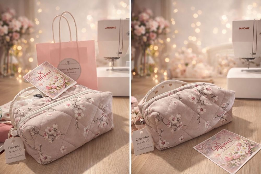 Косметички ручной работы.