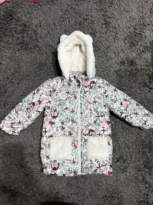 Geacă lungă mărimea 104 so cute de iarnă impecabilă