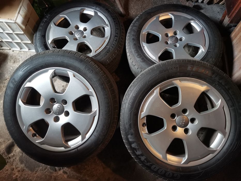 Set Jante 5x112 r17 + anvelope Goodyear