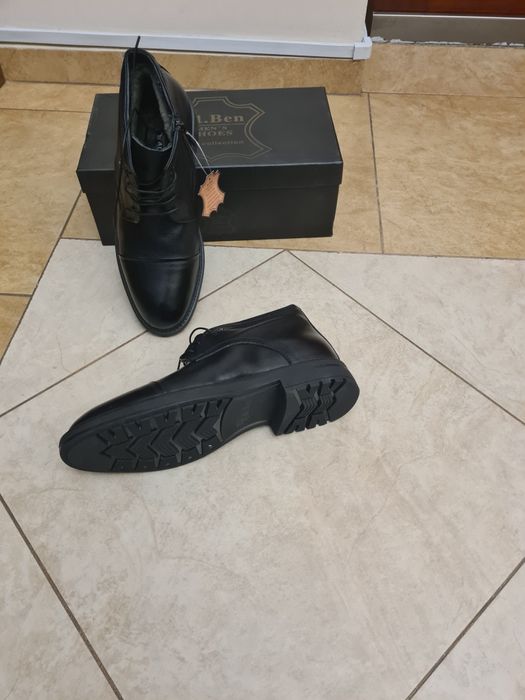 Ботинки кожаные нат.мех 39р