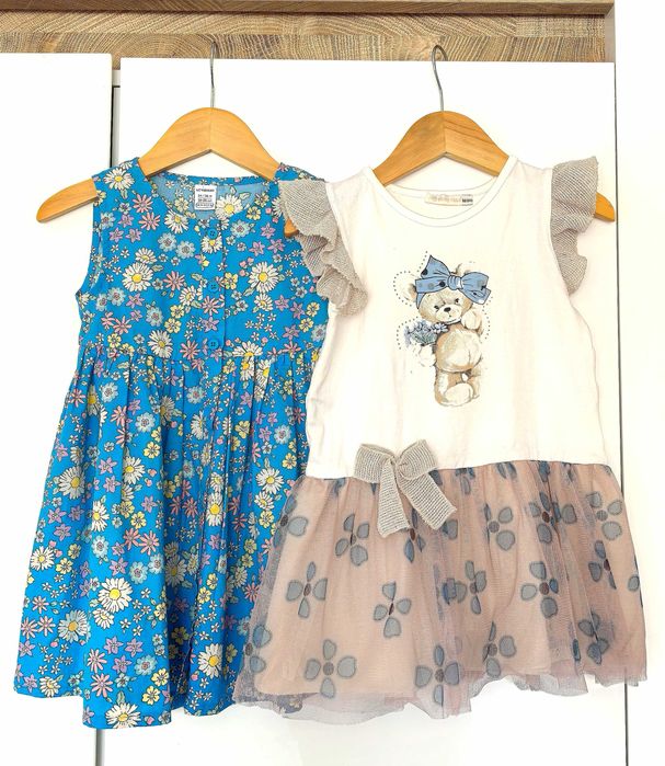 Рокли за момиченце 92-98 - летни, нови.