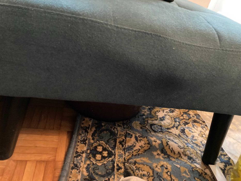 Canapea si puf din stofa