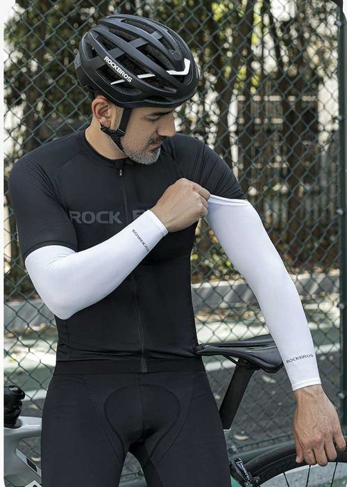 Компрессионные Нарукавники RockBros Рукава для бега, вело. Налокотники