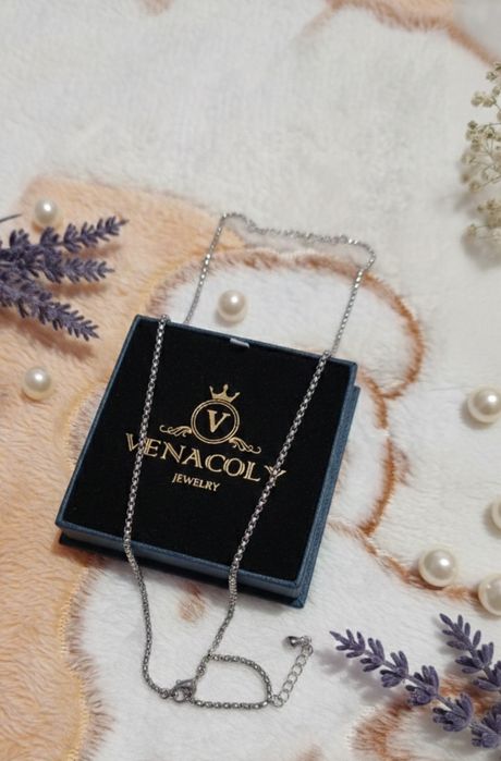 Lănțișor Unisex Model Box Chain / Venețian – Calitate Superioară