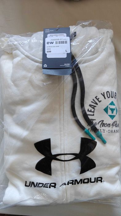 Under Armour Project Rock HW Terry FZ Fam, мъжко горнище и долнище, L, оригинал от Англия