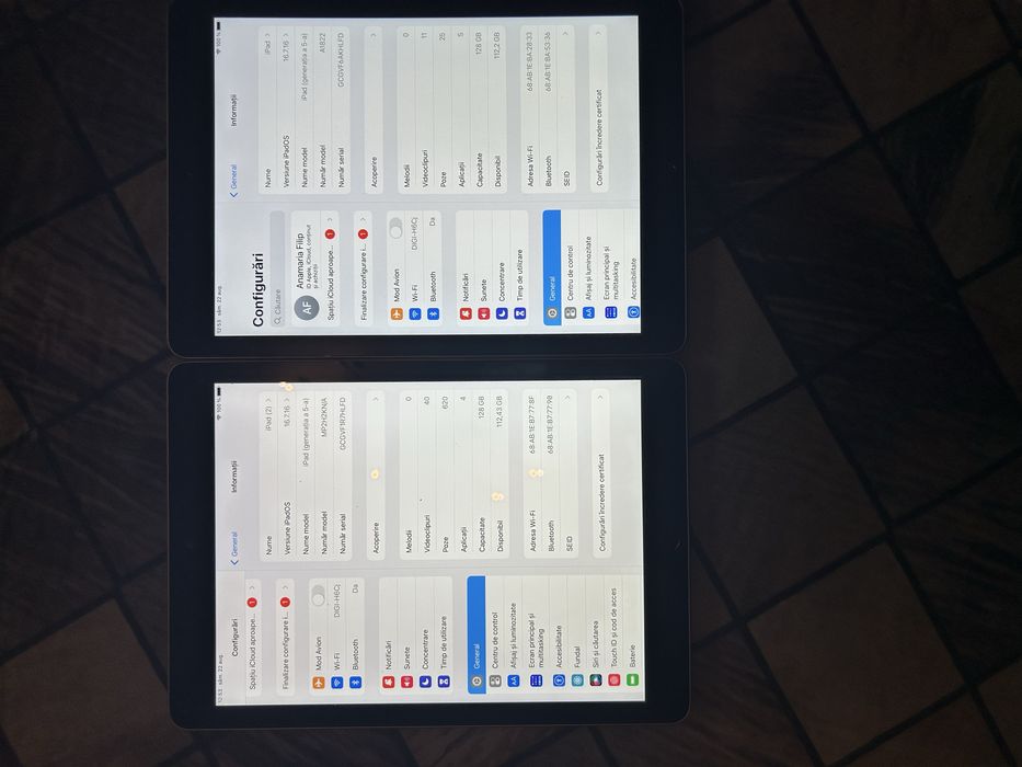 Vand / iPad ( generatia   A -5A ) space gary ,128 Gb , ca noi !