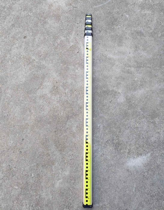 Алуминиева, телескопична, геодезична лата - 5м