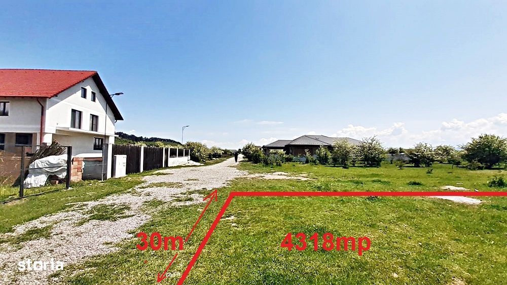 Sanpetru teren pentru dezvoltare imobiliara 4318mp, 55 euro/mp