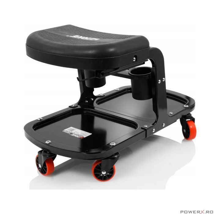 Taburet, scaun pentru atelier cu sertar si maner, 37x27cm 135kg, Verke