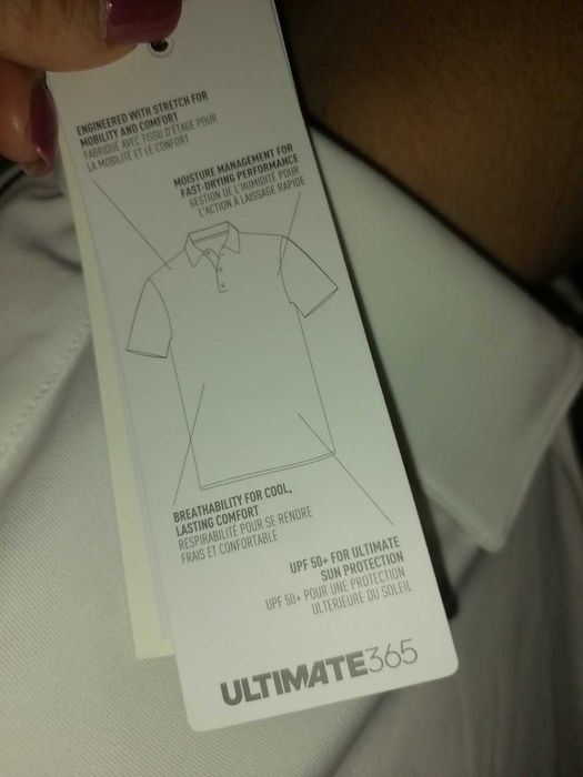 НОВА тениска тип риза Adidas, размер L/XL