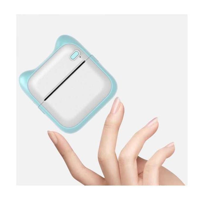 Мини принтер Mercado Trade, За деца, Bluetooth, USB зареждане, А31, Бял