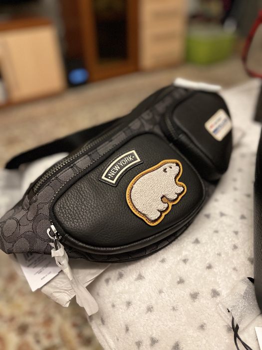 Coach мужская поясная сумка