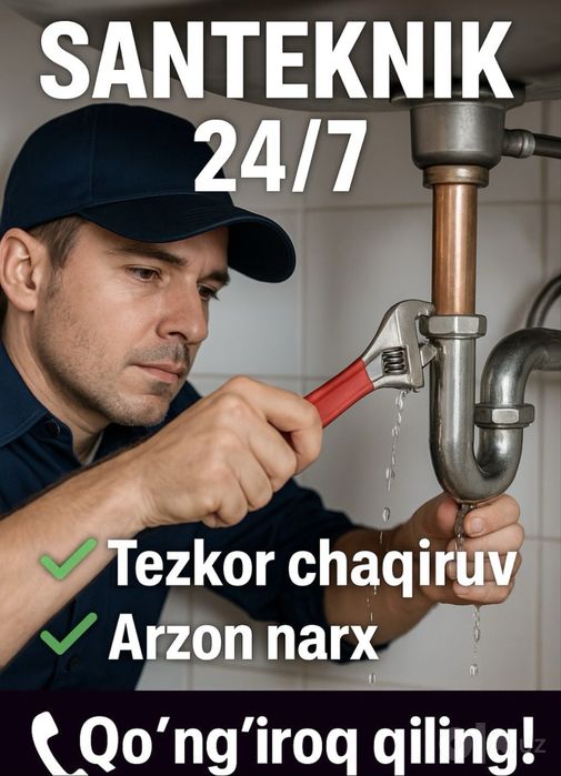 Santexnika va tamirlash ishlari arzon narxlarda
