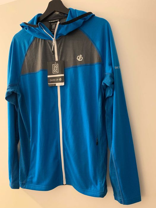 Hanorac Dare 2 B  albastru cu gluga mărimea 48 ideal drumeție/ ski