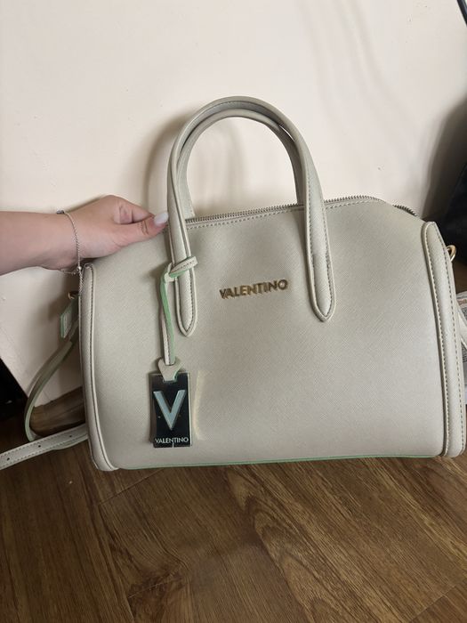 Geantă Valentino, verde deschis/pistachio elegantă