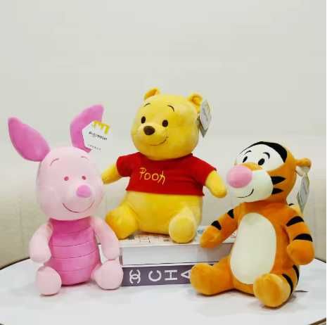 Плюшена играчка Мечо Пух Pooh, Прасчо, Прасенцето Йори и Тигърчо, 25см