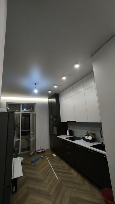 Натяжные потолки, все виды работ