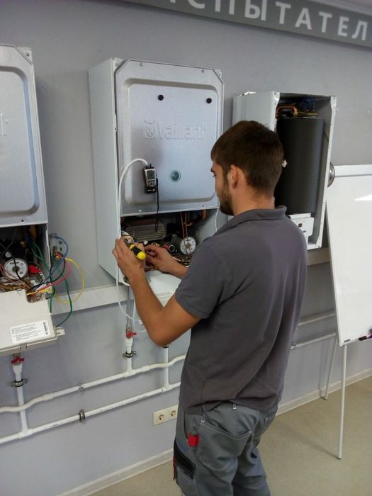Ремонт котлов газовых колонка сантехника печ утечка теплый пол