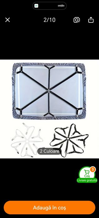 Elastic  reglabil fixare cearșaf pat pentru saltea