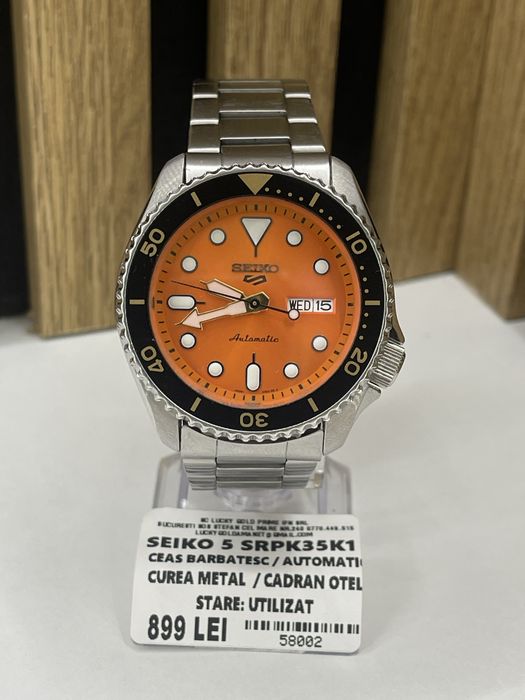 Seiko 5 SRPK35K1 Automatic / Ceas barbatesc Garantie / Factura #58002