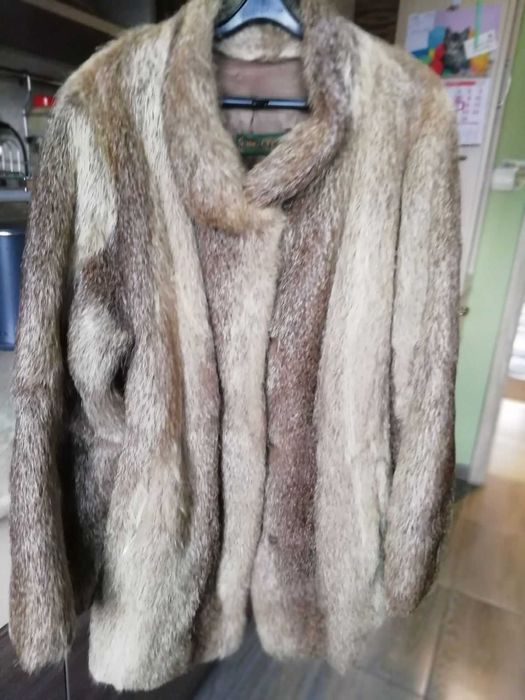 Дамско палто естествен косъм нутриии