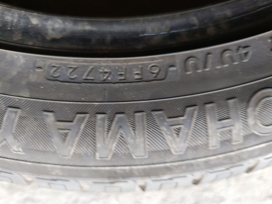 Еденички гума-2022г.-19цола-255/50-1бр.-150лв."YOKOHAMA"-като нова