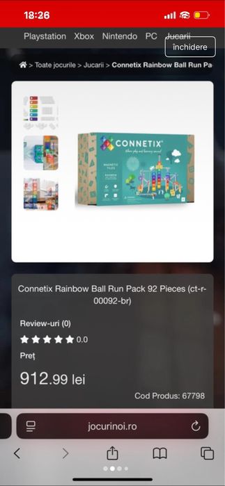 Conetix-set de contrictie cu placi magnetice