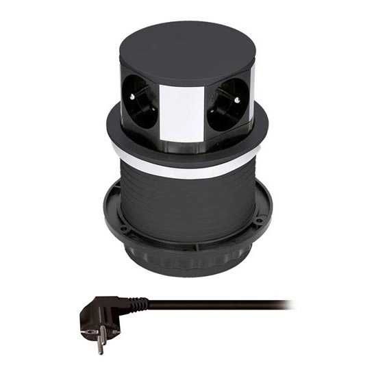 Corp prize incorporabil in mobilier, sistem pop-up, 4 prize 230v