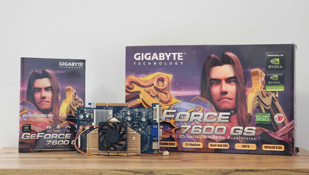 Ретро видеокарта NVIDIA GeForce 7600GS AGP