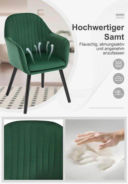 NOU Set 2 fotolii, verde smaragd