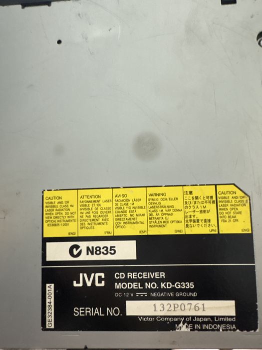 Мафон дживиси JVC оригинал