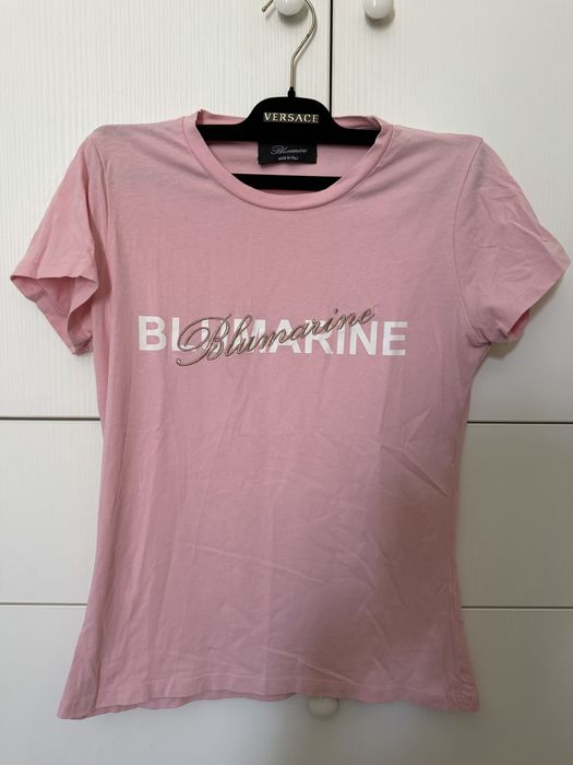Лот Blumarine! Рокля с апликации, розова тениска, размер XS