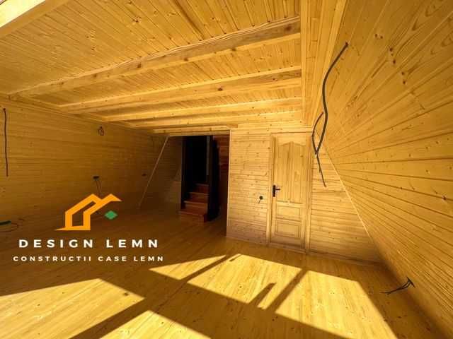 Casă lemn, tip A Frame, pret producator, Sarata - 52mp + terasa 12mp