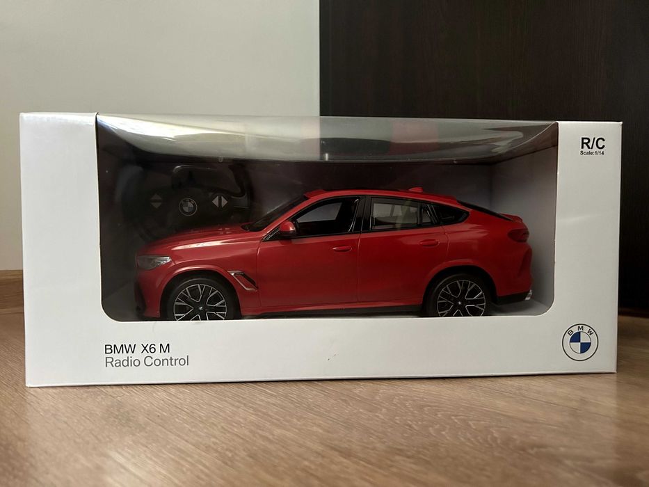 Кола с радиоуправление BMW X6 M 1:14 - червена