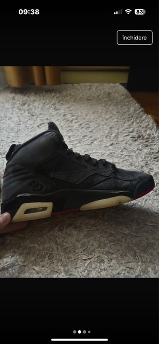 Jordan MVP piele intoarsa gri