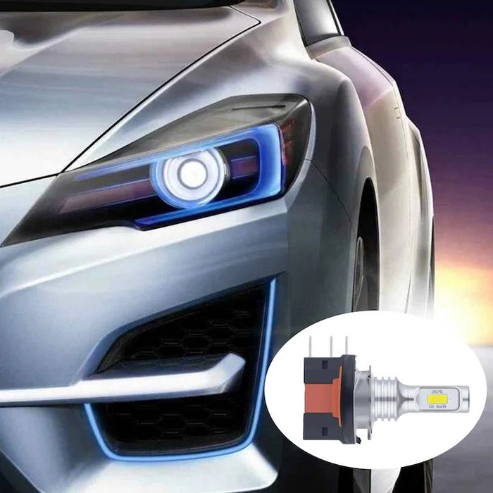 LED крушка за мъгла H15, бяла, 3570 2SMD чипове/ A3953