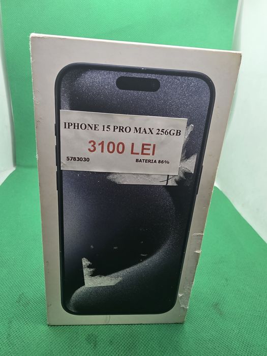 Iphone 15 Pro Max 256GB•Bateria 86%•Amanet Lazar Crangasi •57830