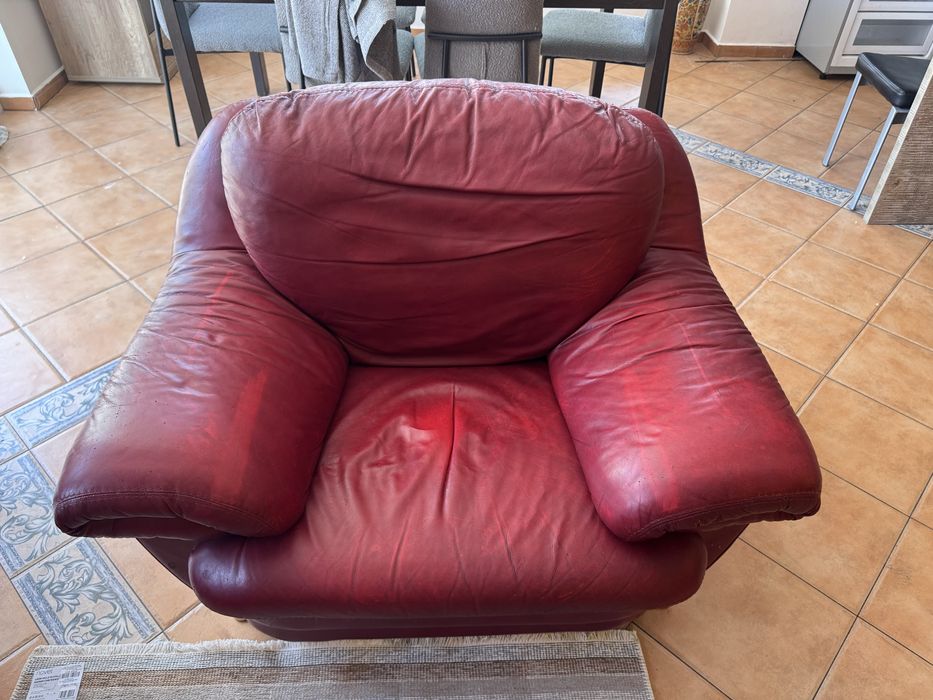 Холна гарнитура от мека естествена кожа