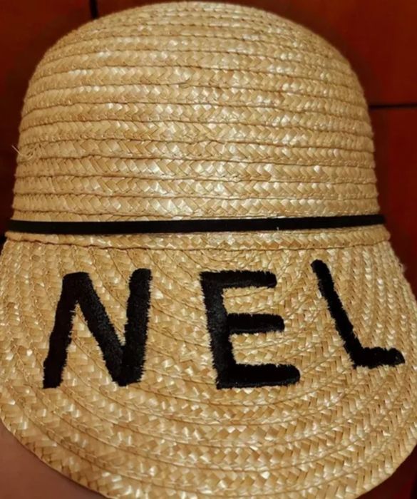 Chanel лятна дамска нова шапка,материал -рафия