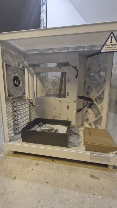 NZXT H6 flow case + 7 вентилатори