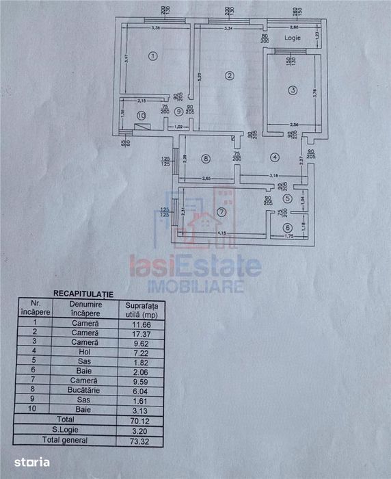 Apartament 3 camere zona cartier Cantemir