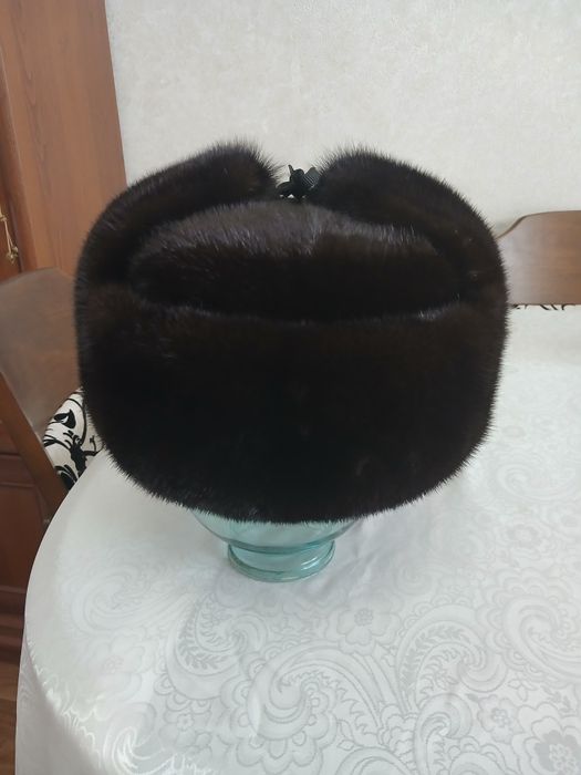 Шапка норковая ушанка