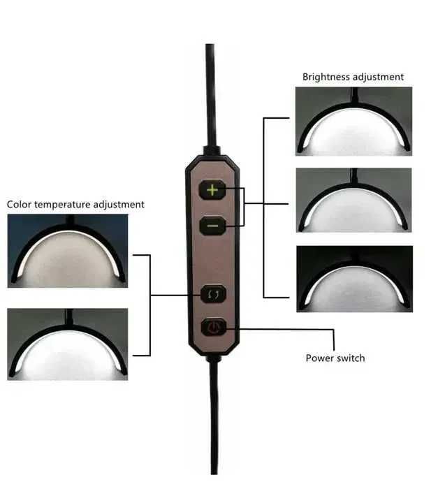 Lampa SEMILUNA Led , cu prindere de masa / pat - MOON LIGHT