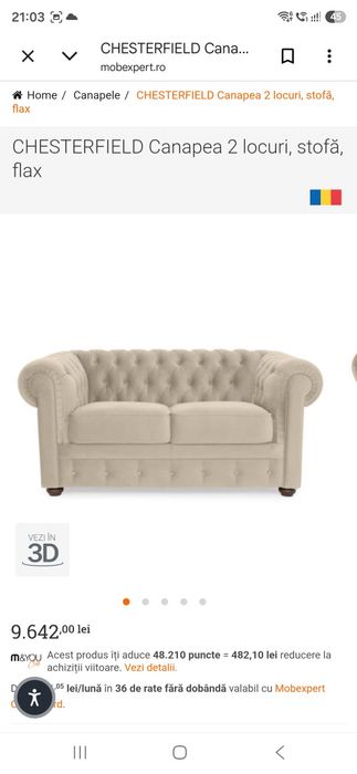 Canapele Chesterfield Mobexpert