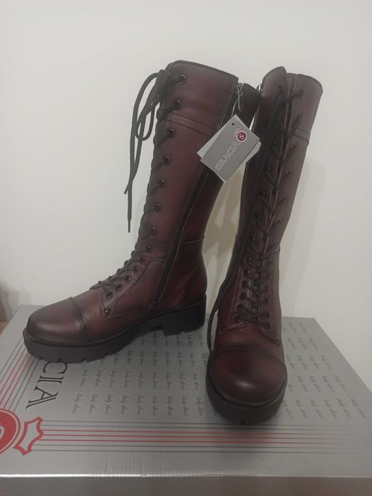 Ботуши естествена кожа 38 номер