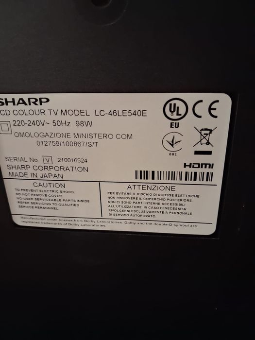Sharp tv 125cm diagonala