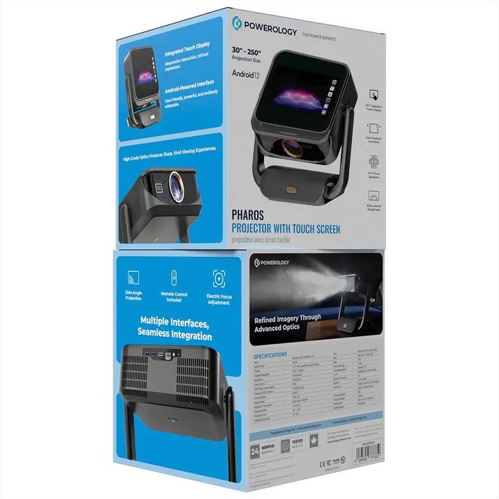 Powerology Pharos Projector with Touch Screen