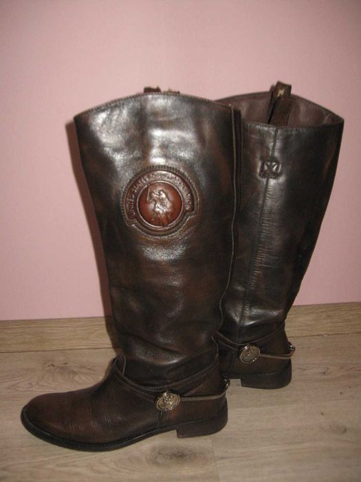 United states polo association дамски ботуши естествена кожа