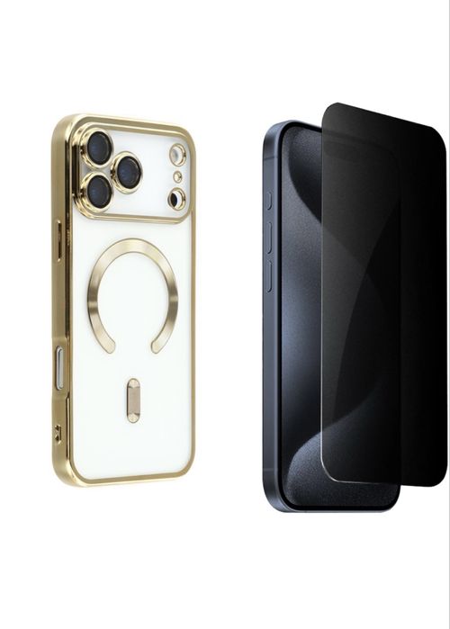 Husa Wireless Luxury + Folie Sticla Iphone 17/17 AIR/17 PRO/17 PRO MAX