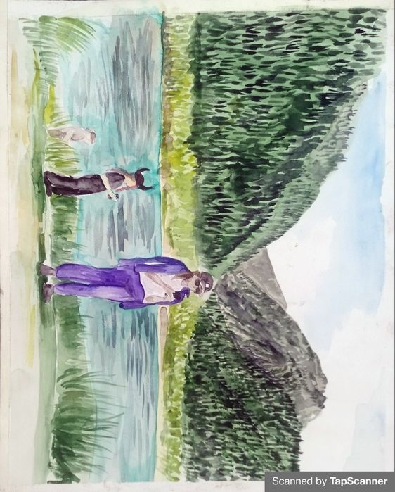 Картина озеро Иссык